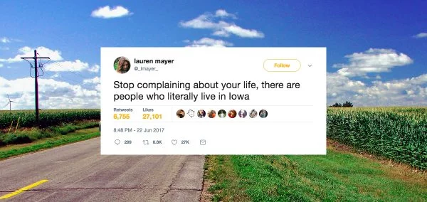 Woman Insulted by Iowans After Insulting Their State on Twitter